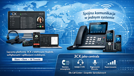Telekomunikacja 3CX i Yealink – komunikacja VoIP w firmie