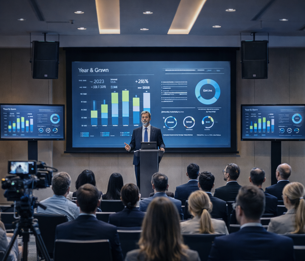 Sala konferencyjna w hotelu z systemem AV